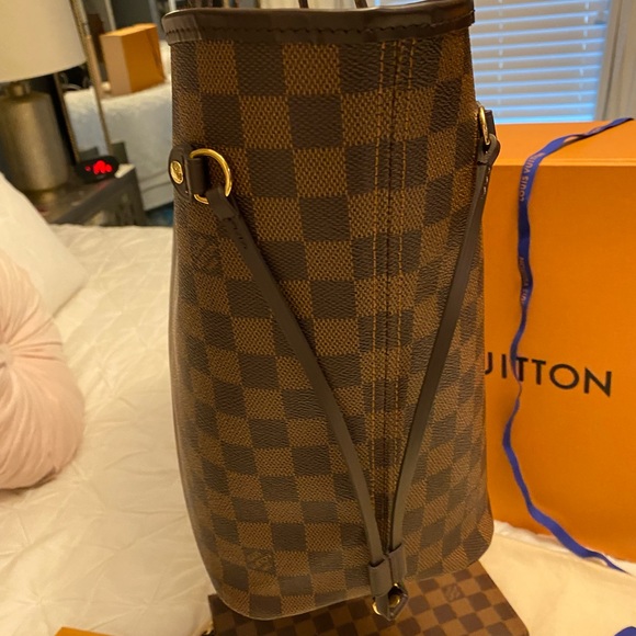 Louis Vuitton Neverful MM Damier Ebene Rose Ballerine - Picture 10 of 12